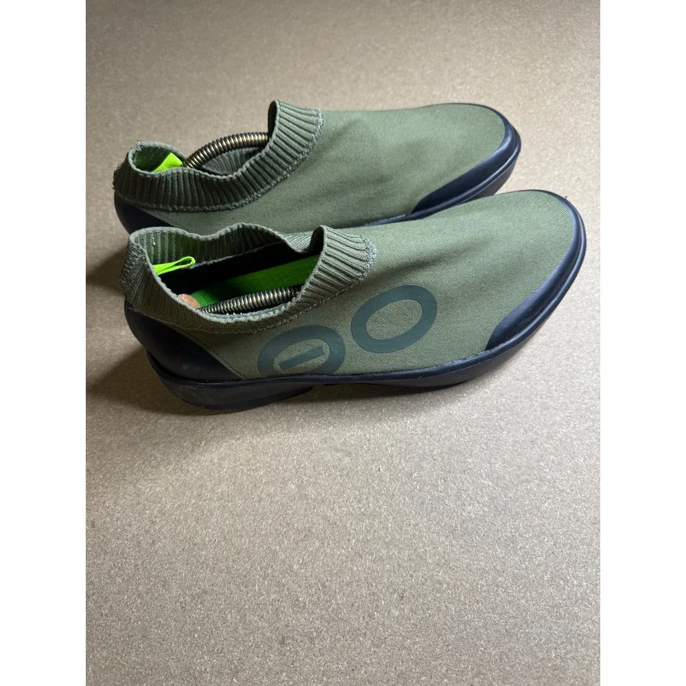 OOFOS OOmg Sport Low Shoe Forest Green Recovery Slip On Mens 11 EU 44